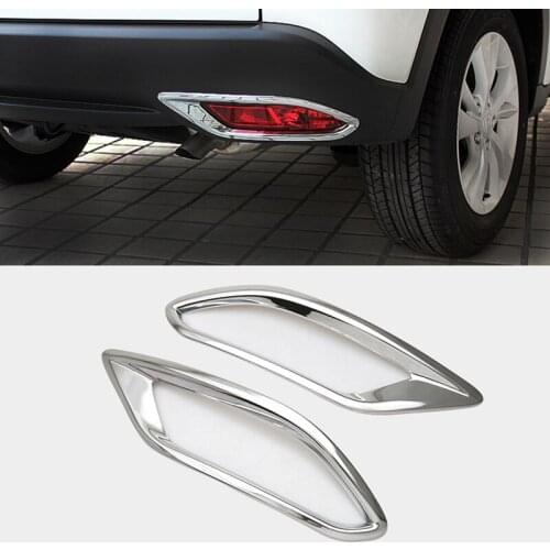ABS!For Honda HRV HR-V Vezel 2014/15/16/17/18 Car Accessories Rear Reflector Fog Light Lamp Cover Trim 2pcs