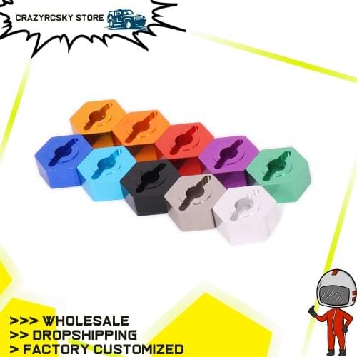 RCAWD Wheel Hex Hub Adapter Mount For RC Hobby Car 1/16 HSP Monster Truck&Short Course Big Foot s-Course 5MM 12MM