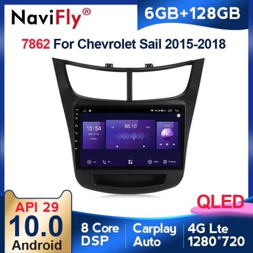 Android 8core 6+128G 1280*720QLED Auto-radio multimedia player for Chevrolet Sail 2015 2016 2017 gps navigation DSP carplay Auto