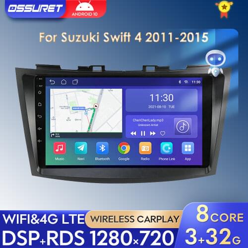 Android 10 For Suzuki Swift 2015 2014 2013 2012 2011 Car Android Radio Auto Stereo Multimedia Player 2 DIN Navigation GPS Video