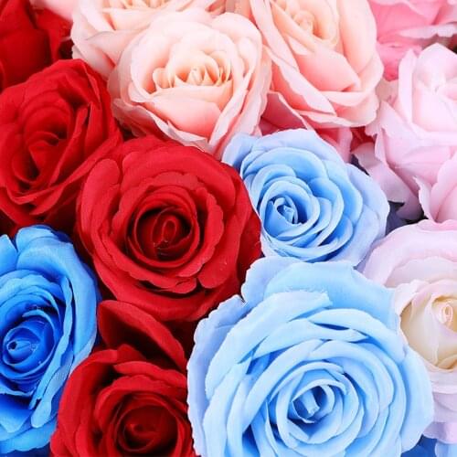 45cm Hand Bouquet Wedding Home Decoration Artificial Flower DIY Christmas Holiday Gift Non-Woven Rose Simulation