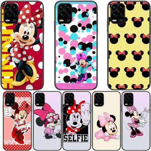 Minnie Mouse and Mickey cartoon Phone Case For XiaoMi Redmi Note 11 10 9S 8 7 6 5 A Pro T Y1 Anime Black Cover Silicone Back Pre