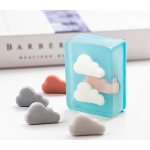 DIY Clouds Silicone Mold Soap Mold Clouds Shape for Soap Making Cake Decor Plaster Mold