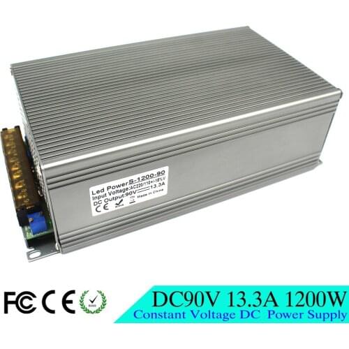 Single Output DC Power Supply 90V 13.3A 1200W Driver Transformers 110V 220V AC to DC90V SMPS for Motor CNC CCTV Stepper Motor