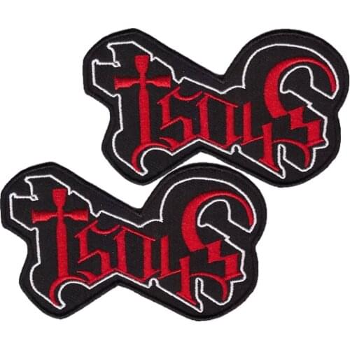 Classic fashion Ghost Sew Iron On Patch Embroidered Logo Rock Band Music Heavy Metal Punk DIY