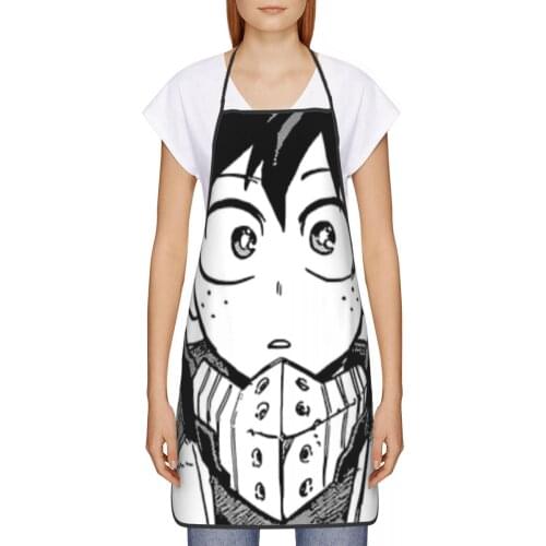My Hero Kitchen oil resistant wreath Anime Manga kitchen apron women Man For Barbecue 72*52cm