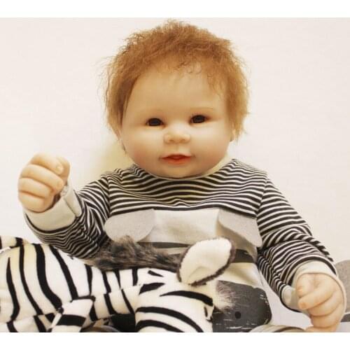Cute Otarddoll 20inch Reborn Fashion Boy Doll Reborn for girls toy Full Body Silicone Vinyl Bath Dolls Toys Gift Reborn poppen