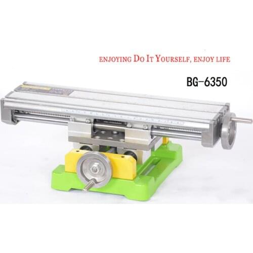 Multi-Functional Milling Machine Cross Working Table Mini Slide Table Support for Drilling Bench Drill Stent Tools BG6350