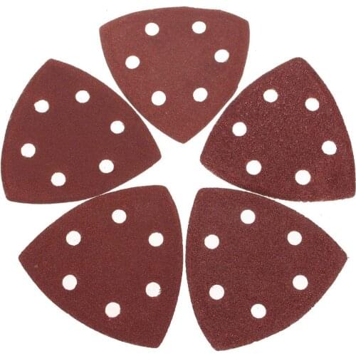 20x Buckle Delta Sand Paper Pads 90mm Triangular 40, 60, 80, 100 and 120 Grit Sanding Sheets Dropshipping