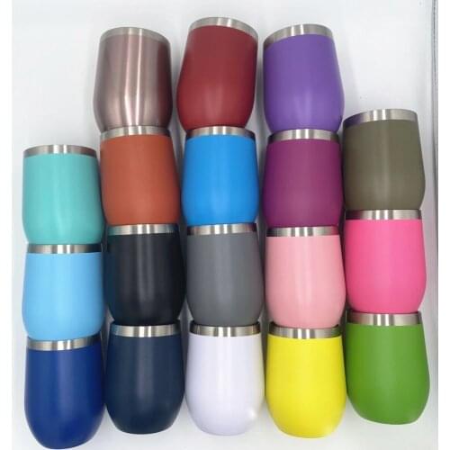 Egg Beer Cup 9oz Wine Cup Stainless Steel Vacuum Coffee TumblerMug Termos Tumbler Thermos