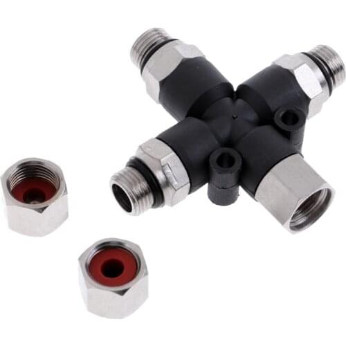 Professional Airbrush Air Hose Manifold Adaptor Splitter 1/8" Fitting