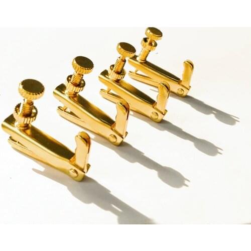4 pcs Violin Fine Tuner Adjuster Copper Nickel Alloy for 3/4 4/4 Size Violin Accessories