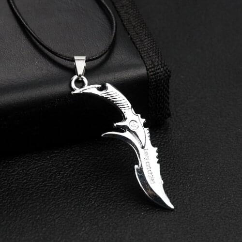 Retro Gurkha Saber Knife Necklace Nepal Slavic Amulet Men Long Cut Chisel Charm Norse Viking Statement Male Pendant Jewelry Gift
