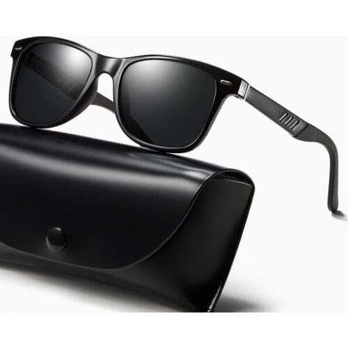 DESIGN Aluminum TR90 Classic Polarized Sunglasses Men Women Driving Square Frame Sun Glasses Male Goggle UV400 Rays Gafas De Sol