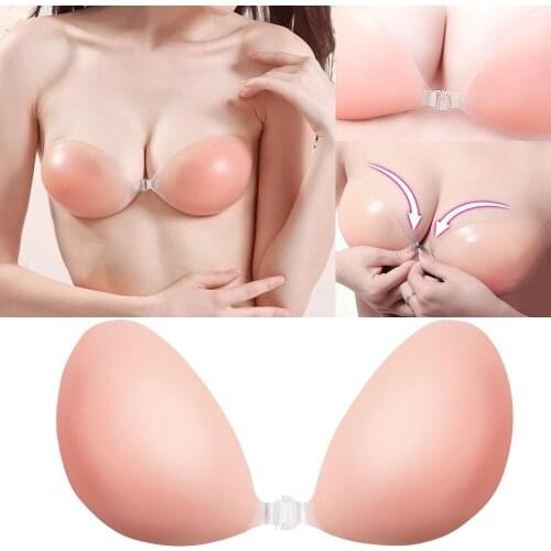 Convenient Breast Petals Silicone Bra Sexy Adhesive Pasties For Women Strapless Backless Seamless Bras