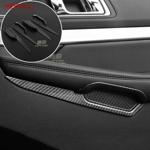 Carbon ABS Roof AC Air Vent Frame Outle Cover For Ford Explorer 2018 2017 2016 2011 Carbon ABS Interior Decoration Trim