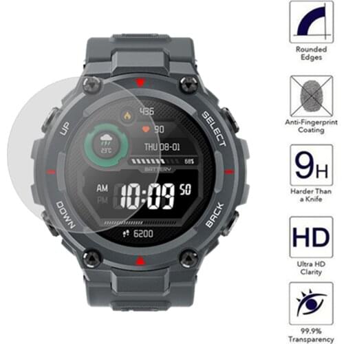 Anti-scratch Tempered Glass Film For Xiaomi Amazfit T-REX Pro HD Screen Protection Film Cover For Huami Amazfit T Rex Smartwatch