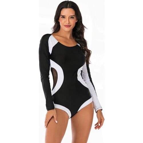 Bathing Full Suit for Swimming Rashguard for Swimwear Women Swim Surfing 2021 Long Sleeve Bathing Suit Rash Guard Women