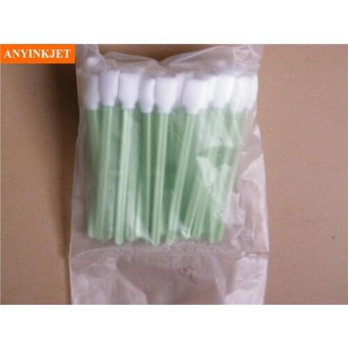100pcs swab Solvent Foam Tipped Cleaning Swab for indoor and outdoor Roland Mimaki Mutoh Large Format Inkjet Printer