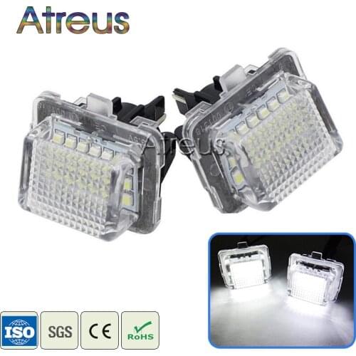 2pcs For Mercedes Benz W204 5D W212 W216 W221 C207 Accessories LED License Plate Light White SMD Car LED number plate lamp