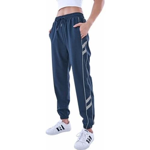 2021 Drawstring Running Sport Joggers Women Quick Dry Athletic Fitness Sweatpants High-waist Exercise Casual Harem Pants