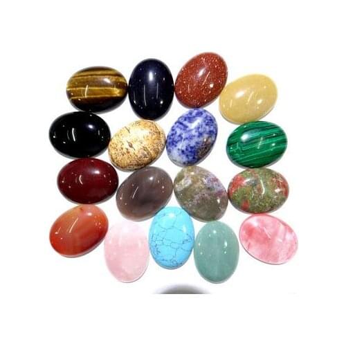 40x30mm Natural stone Turquoises Quartz crystal Opal tiger eye Cabochon Pendant for diy Jewelry making necklace Accessories10pcs