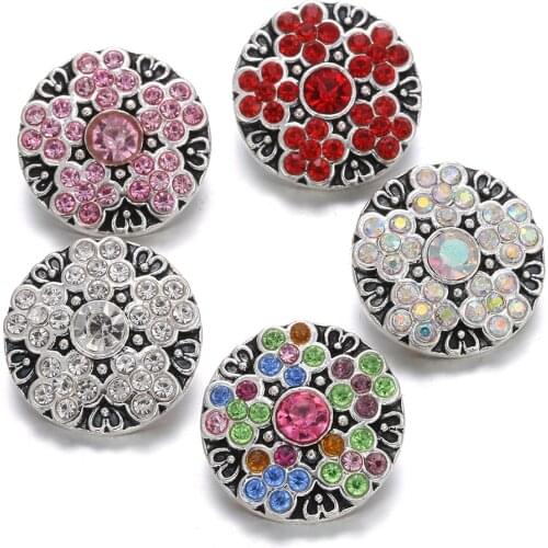 6pcs/lot New Snap Jewelry Merry Christmas Snowflake 18mm Snap Buttons Fit 18MM DIY Snap Buttons Bracelet Jewelry Christmas Gift