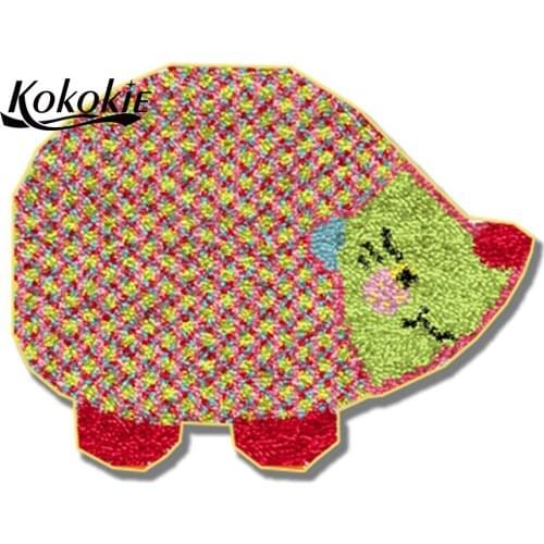 Diy accessories for crocheting tapis needle for carpet Foamiran for floor mat crafts latch hook kits rug cartoon tapestry kits