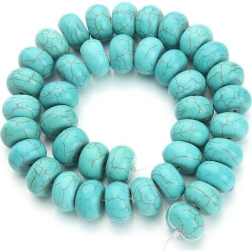 Approx.65pcs/pack Dia 1*0.6cm Jewelry Making Findings Natural blue Created Beads DIY Bracelet Necklace Loose Stones F1200