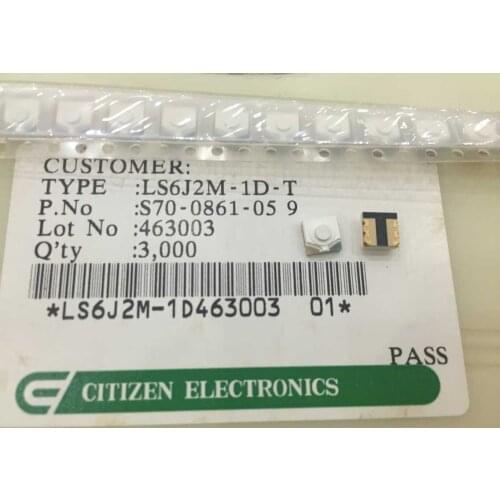 Japan Citizen LS6J2M-1D Tact Switch Patch 6-pin Led Luminous Keys Orange Light