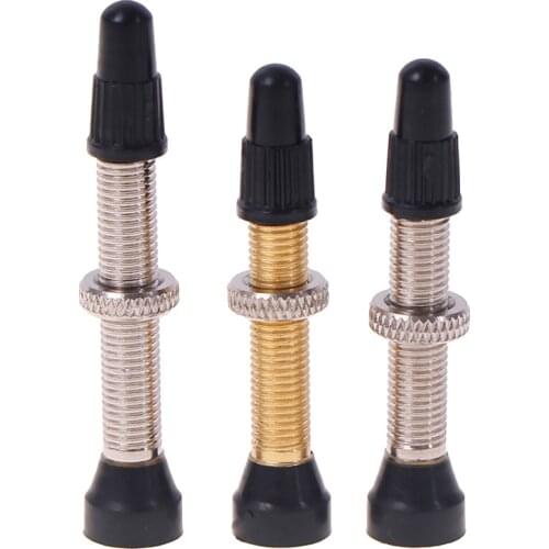 48/60mm Bike Tubeless Presta Valves for MTB Road Bicycle Tubeless Ready Tire no tube camera Tyre Valve Copper