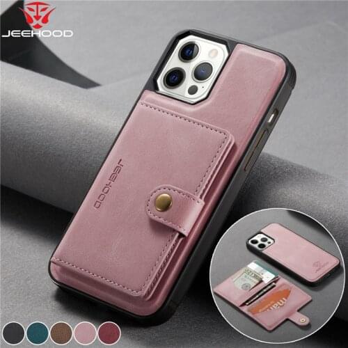 Magnetic Flip Leather Case for iPhone 12 Mini 11 Pro XS Max XR X Wallet Card Cover for iPhone SE 2020 8 7 Plus Coque Etui Hoesje