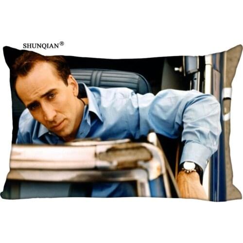 LU Rectangle Zippered Classic Nice Best Custom Pillow Case Two-sided Pillow Nicolas Cage Durable Pillow Cover #P0112