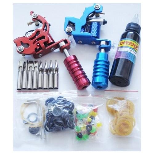 Kit tattoo complete machine makeup permanent machine 2 top tattoo gun TK030