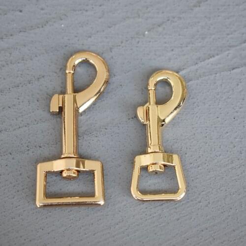 20 Pcs 15/20/25mm Metal Snap Hook Leather Gold Strap Bag Buckles Metal Clasps Lobster Dog Collar Keychain Swivel Trigger Clips