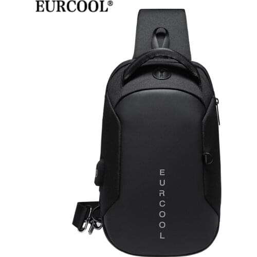 Multifunction Crossbody Bags Men USB Charging Chest Pack Short Trip Messengers Chest Bag Water Repellent Shoulder Bag Male n1825