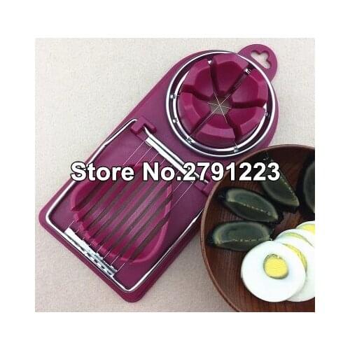 Multifunctional Egg Cutter Stainless Steel Egg Slicer Sectioner Cutter Mold Flower-Shape Luncheon Meat Cutter Kitchen Gadgets