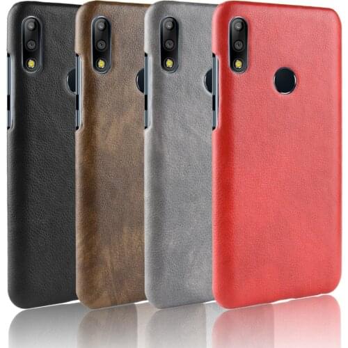 Fashion Litchi Skin PU Leather Hard Back Cover Asus ZenFone Max Pro M2 ZB631KL Case For Asus ZenFone Max M2 ZB633KL Phone Bag