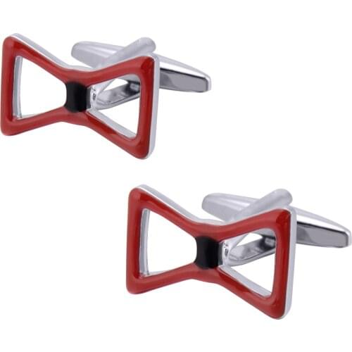 Trendy Simple Metal Necktie Bow Cufflinks Studs Shirt Button Cuff Links Mens Luxury Jewelry Sleeve Nails Men Accessories Gifts