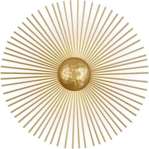 New Unique Circular Metal Led Wall Lamps Foyer Dining Room Bedside Wall Lights Sconce Retro Home Deco Light Fixtures Art Design