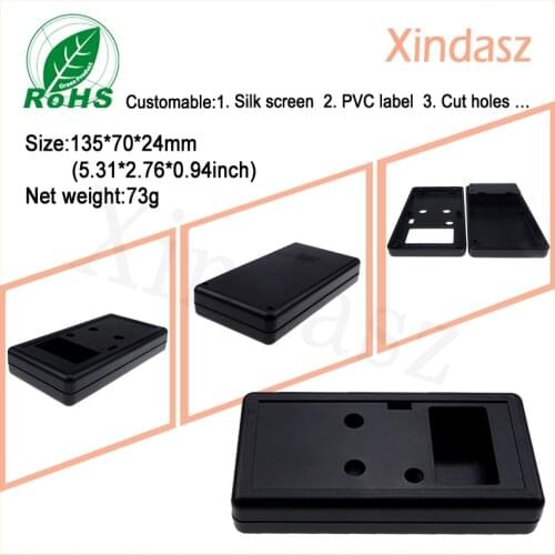 135*70*24mm plastic box electronic enclosures with 45*27mm screen plastic enclosures for electronics plastic case handheld