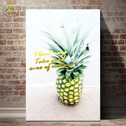Nordic Poster Fruit Pineapple Wall Poster and Print Canvas Art Painting Scroll Art Wall Painting Home Decoration for Bedroom
