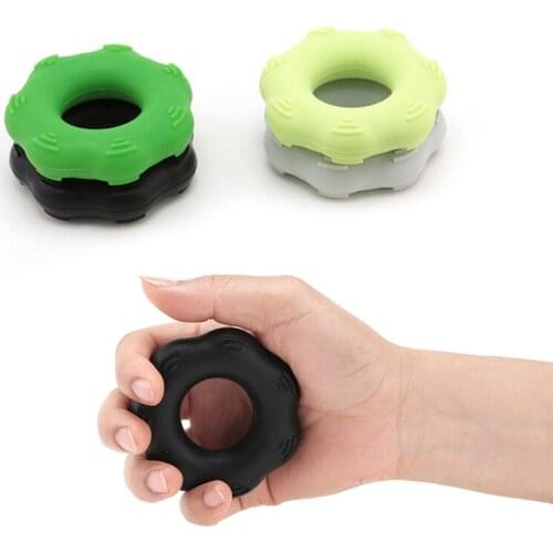 Anti-Slip Silicone Hand Gripper Grip Ring Resistance Strength Trainning Exerciser Therapy Balls For Increasing Forearm Strength