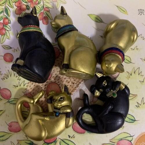 Pvc figure model toy egytion cats 6pcs/set