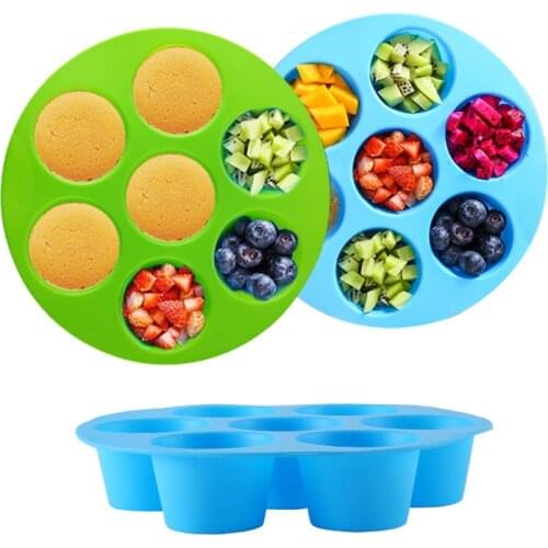 Teyaao Silicone 7-hole Baking Pan Cake Mold Jelly Mold Air Fryer Accessories Tool