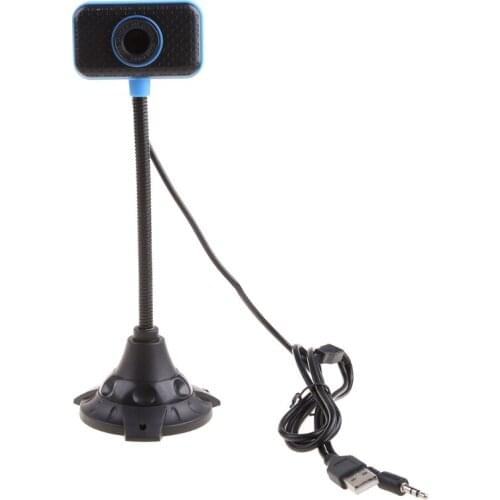 USB Webcam with Microphone Computer Peripheral Live Broadcast Web Camera Office Video Conference Home Video Laptop Cam ABCD