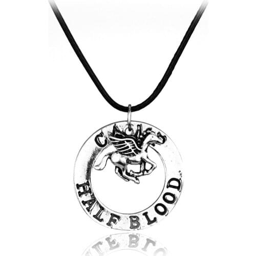 High Quality Movie Posey Jackson Retro Pleasure Pegasus Wing Metrl Alloy Silver Plated Necklace Pendants For Man Gifts