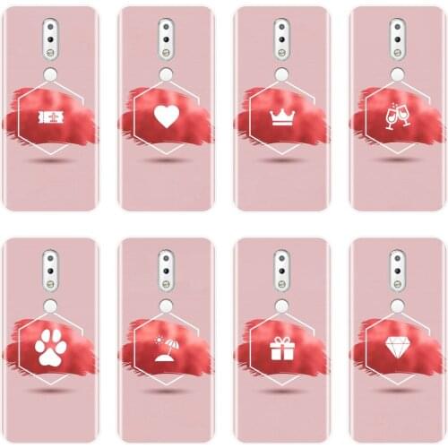 Pink Heart Airplane Queen Back Cover For Nokia 2.1 3.1 5.1 6.1 7.1 Soft Silicone Phone Case For Nokia 7.1 6.1 5.1 3.1 2.1 Plus