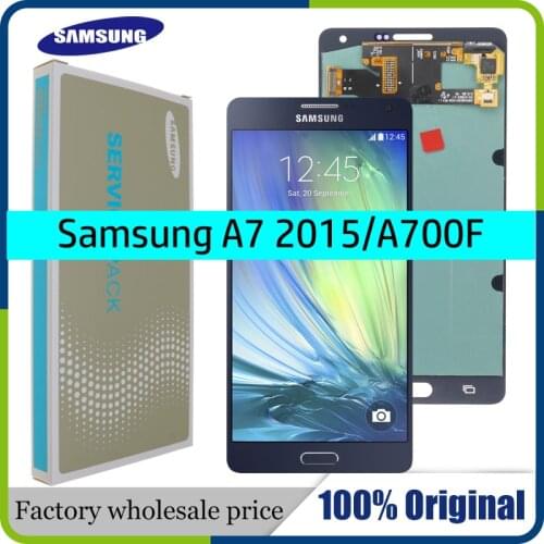 Super AMOLED 5.5" LCD For SAMSUNG Galaxy A700 A7 2015 A700H A700F A700S A700K LCD Display With Touch Screen Digitizer Assembly
