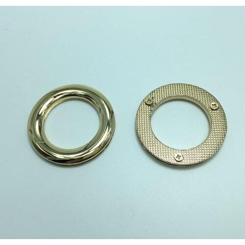 1 1/2 Inch ( 38mm ) Snap Together, Force-Fit Eyelets, Gold Finish